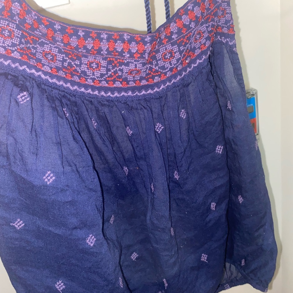 Free people rope sleeve tank top